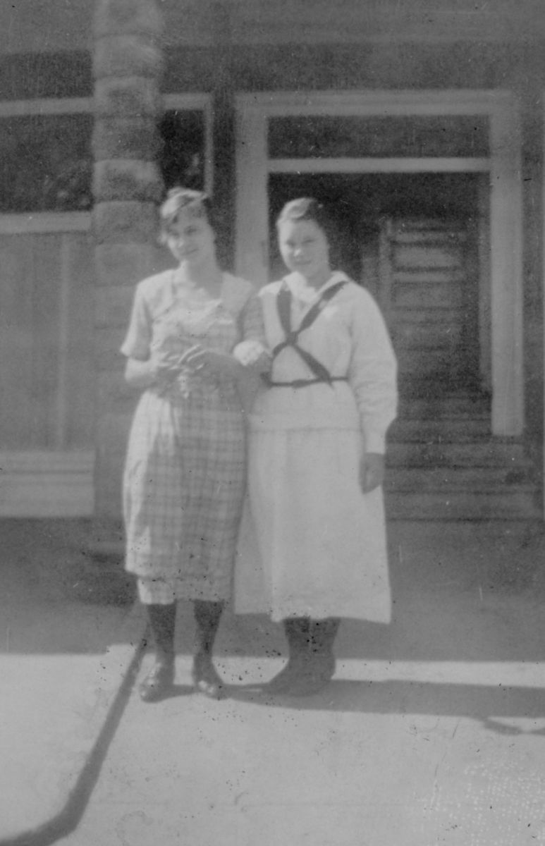 Juniata Voorheis on right 1920s